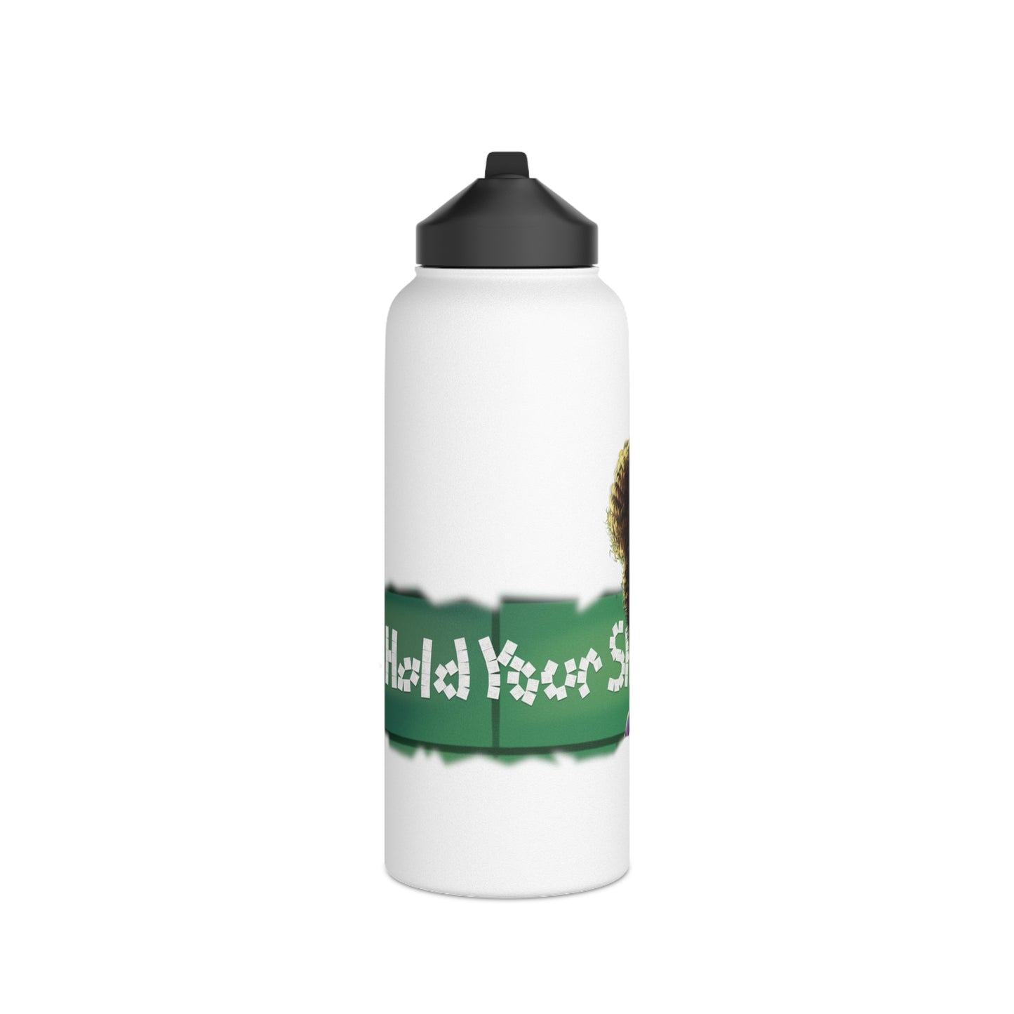 Don't Hold Your Sh** Stainless Steel Water Bottle, Standard Lid