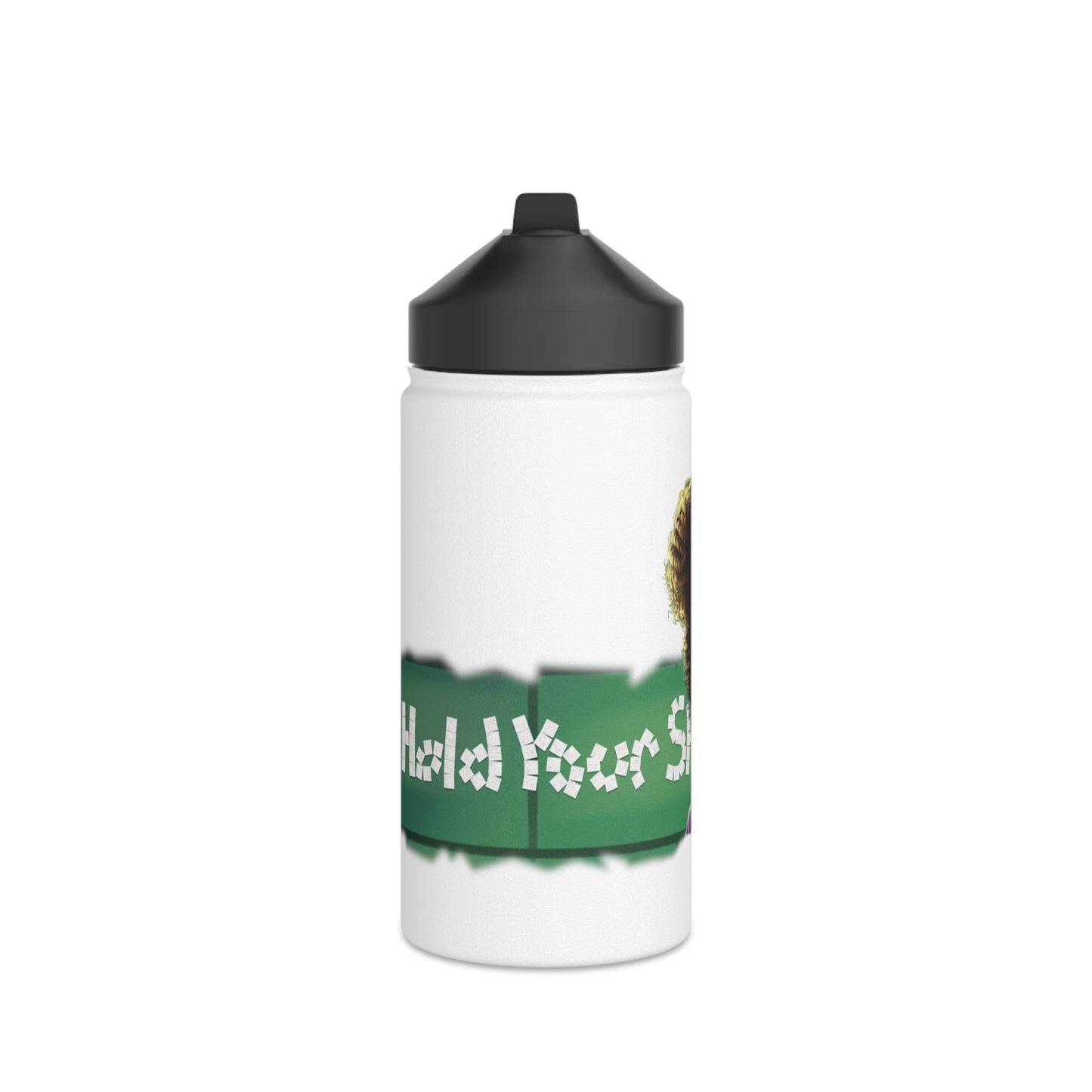 Don't Hold Your Sh** Stainless Steel Water Bottle, Standard Lid
