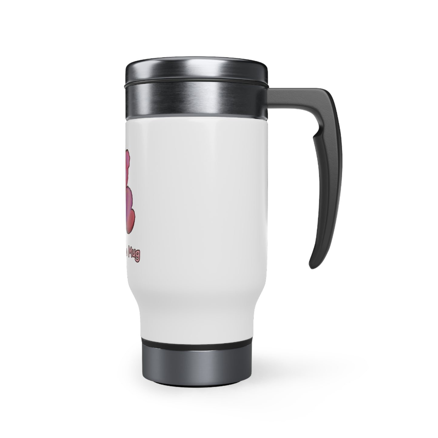 The Let Go Stainless Steel Travel Mug with Handle, 14oz