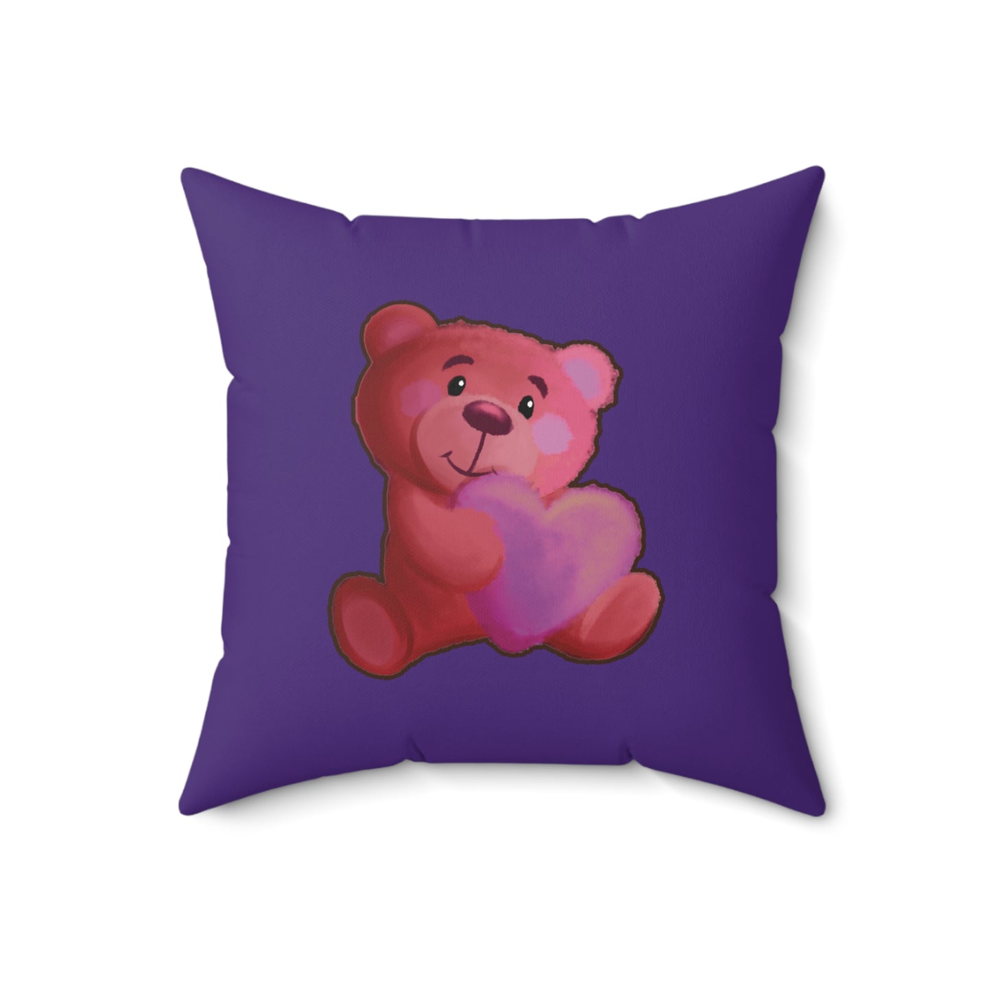 The Let Go Faux Suede Square Pillow
