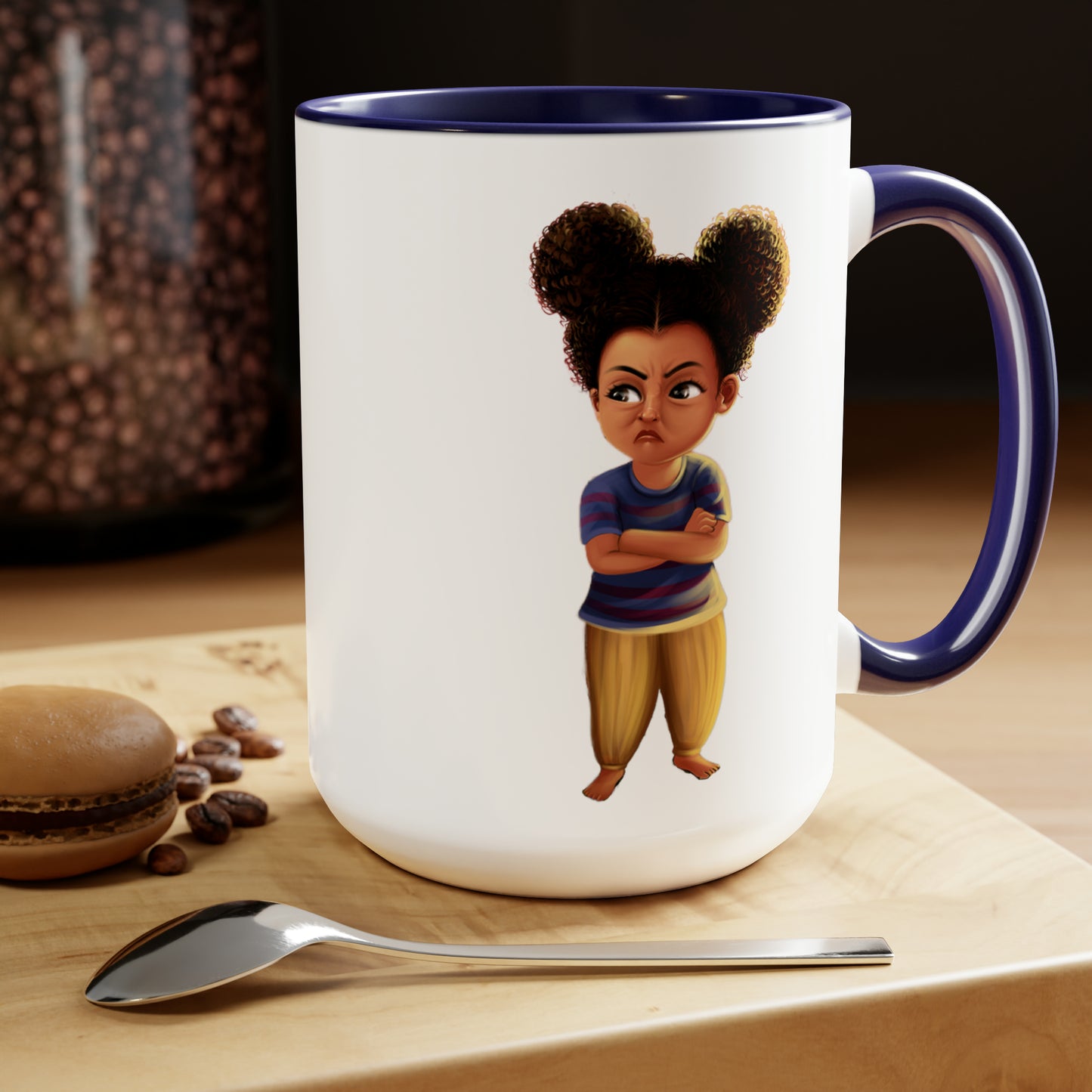 Don't Hold Your Sh** Before/After Two-Tone Coffee Mugs, 15oz