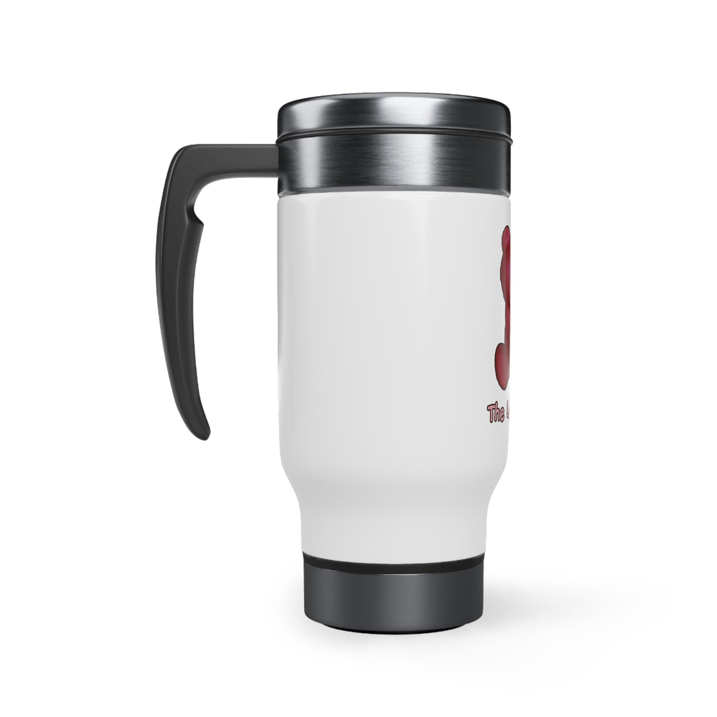The Let Go Stainless Steel Travel Mug with Handle, 14oz