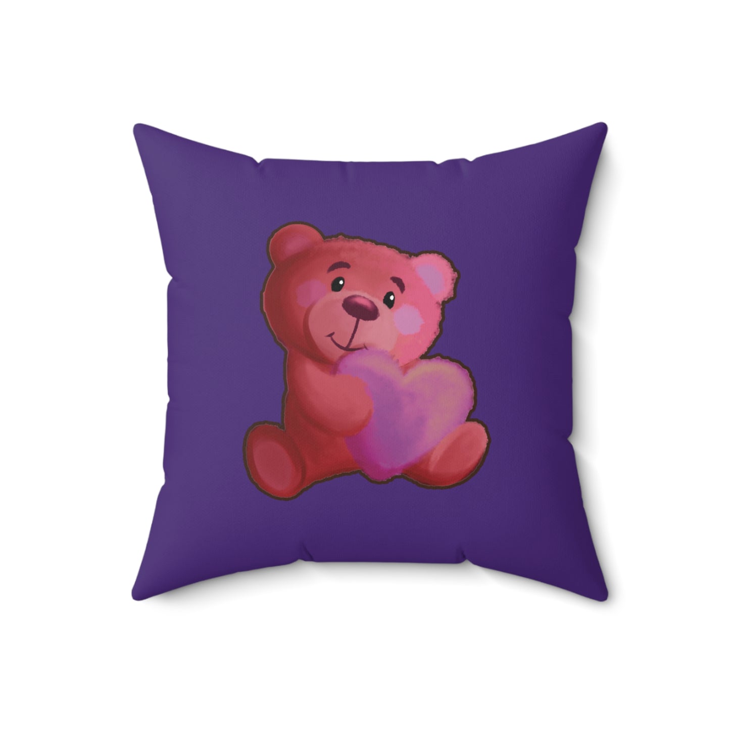 The Let Go Faux Suede Square Pillow