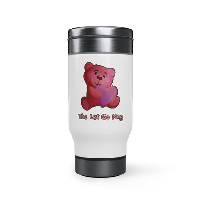 The Let Go Stainless Steel Travel Mug with Handle, 14oz